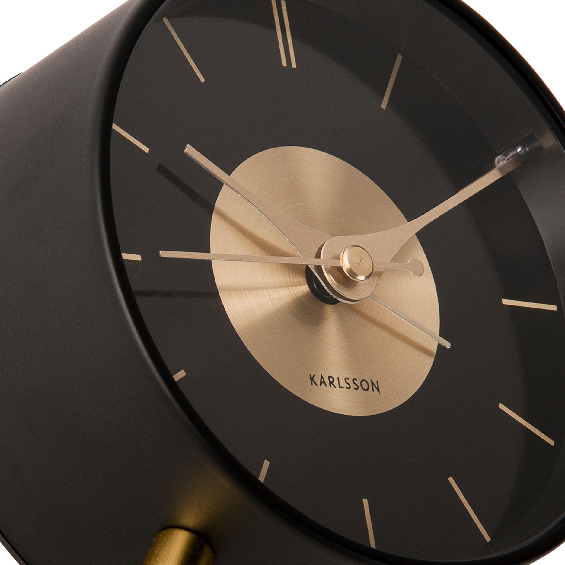 Gold Disc vækkeur sort